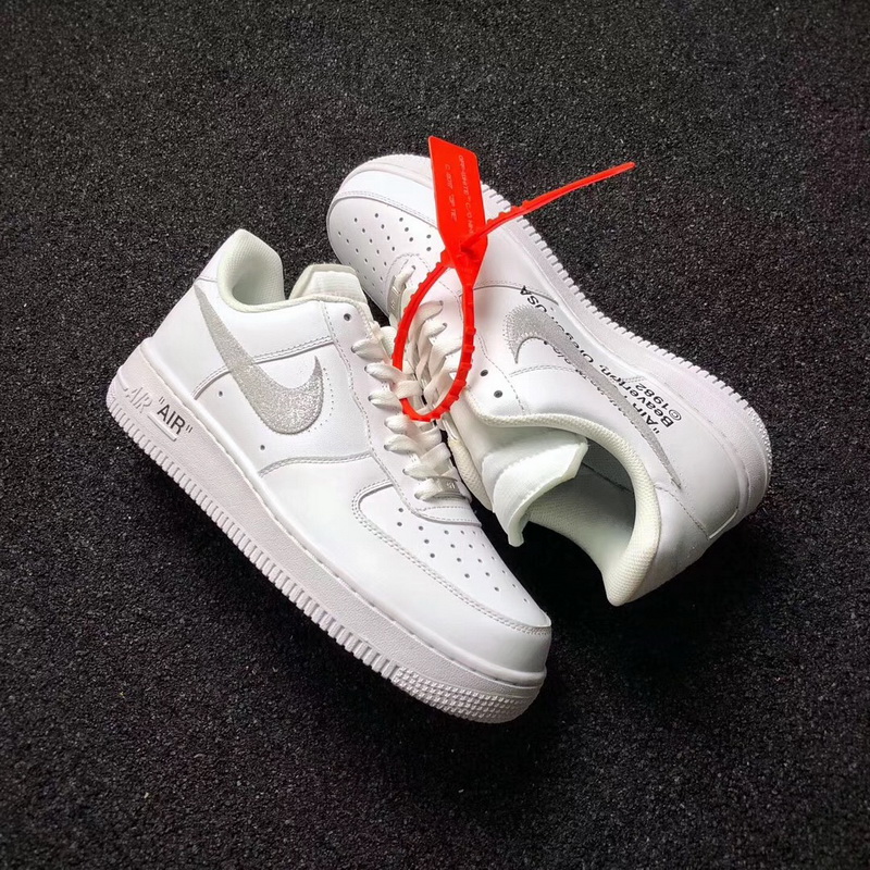 Authentic Air Force 1 Low AF1 x Virgil Abloh Sliver